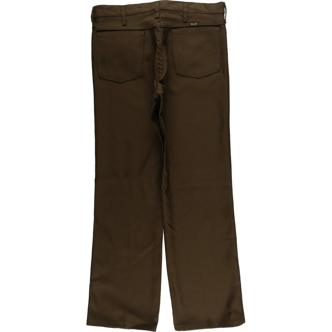 90s-00'S Wrangler Dress Jeans Slacks Pants Men's W33 Vintage polyester brown type Vintage Second Hand