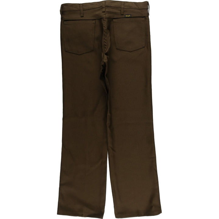 90s-00'S Wrangler Dress Jeans Slacks Pants Men's W33 Vintage polyester brown type Vintage Second Hand