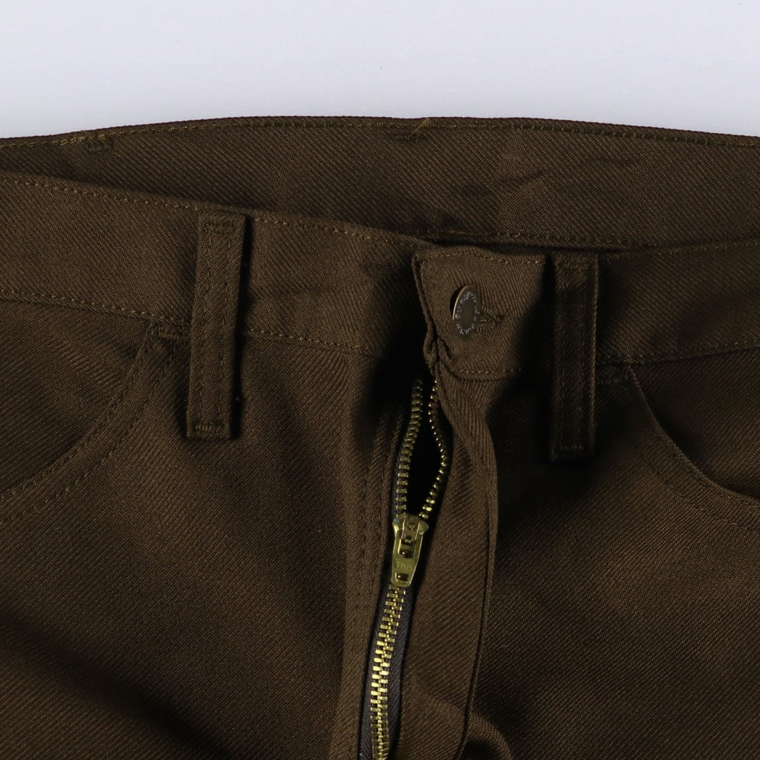 90s-00'S Wrangler Dress Jeans Slacks Pants Men's W33 Vintage polyester brown type Vintage Second Hand