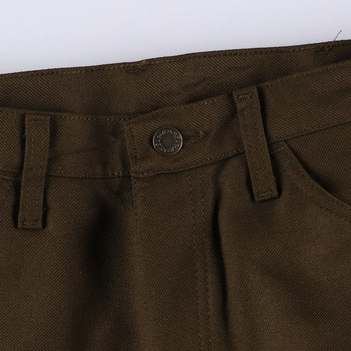 90s-00'S Wrangler Dress Jeans Slacks Pants Men's W33 Vintage polyester brown type Vintage Second Hand