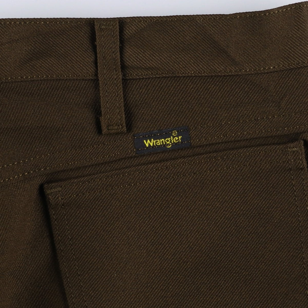 90s-00'S Wrangler Dress Jeans Slacks Pants Men's W33 Vintage polyester brown type Vintage Second Hand