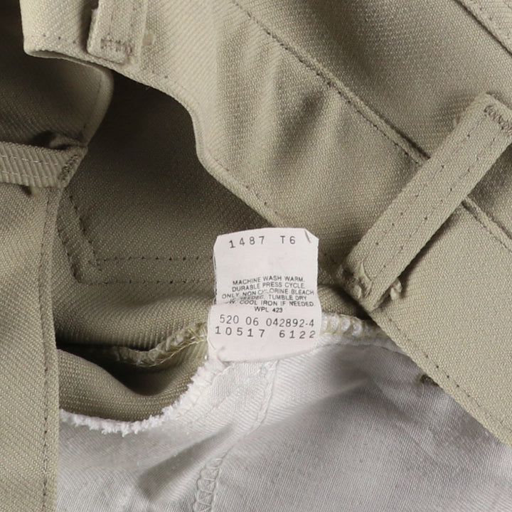 Vintage 1990'S Levi's STA-PREST flared pants (10517-6122), made in the USA, size W34. unclear Beige type Vintage Second Hand