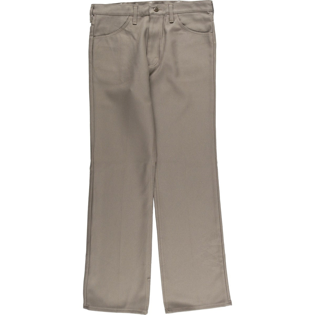 80s-90'S Wrangler Dress Jeans, Slacks, Made in USA, Men's, W33 equivalent, Vintage polyester gray type Vintage Second Hand