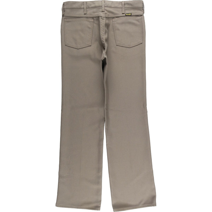 80s-90'S Wrangler Dress Jeans, Slacks, Made in USA, Men's, W33 equivalent, Vintage polyester gray type Vintage Second Hand