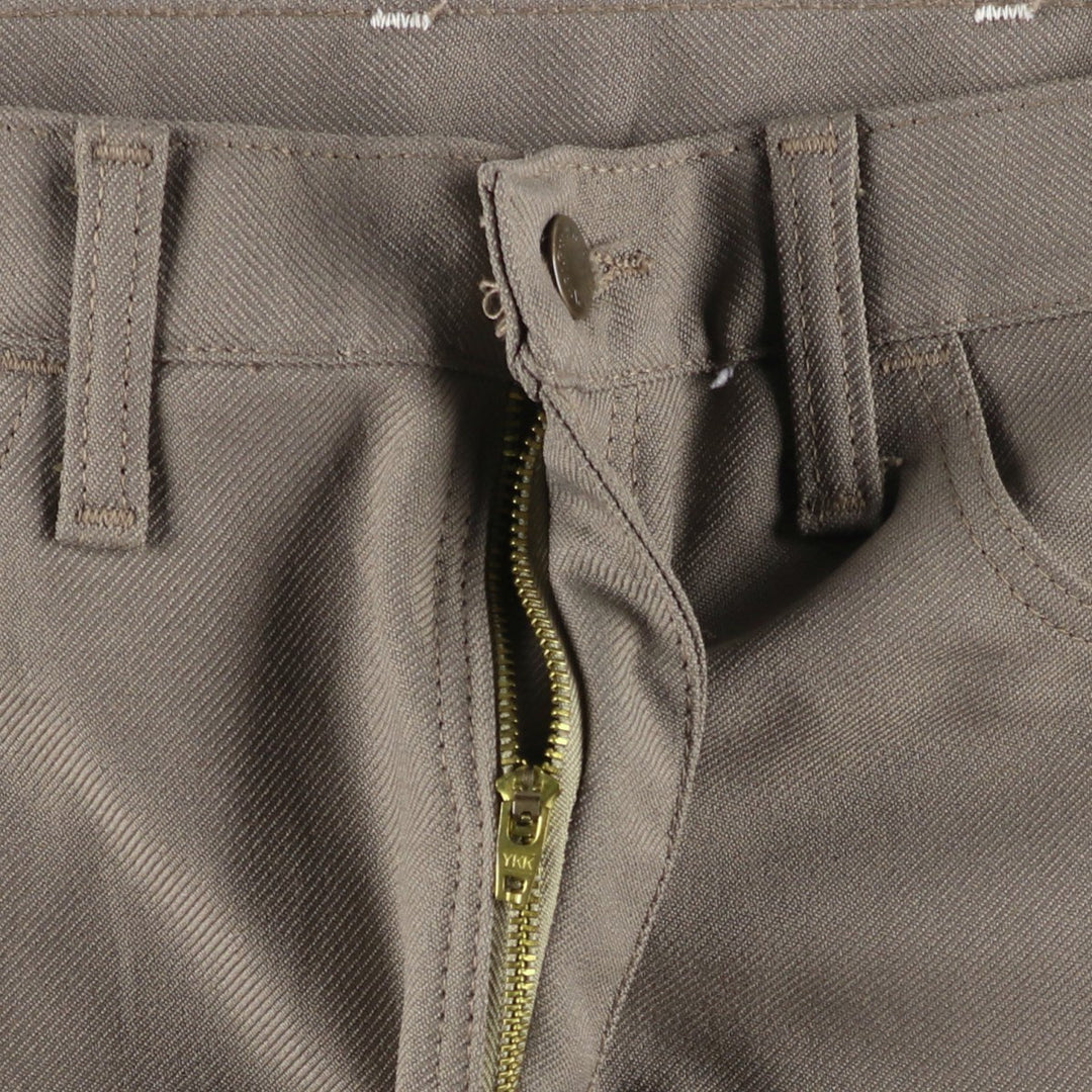 80s-90'S Wrangler Dress Jeans, Slacks, Made in USA, Men's, W33 equivalent, Vintage polyester gray type Vintage Second Hand