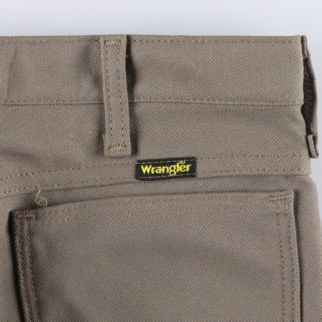 80s-90'S Wrangler Dress Jeans, Slacks, Made in USA, Men's, W33 equivalent, Vintage polyester gray type Vintage Second Hand