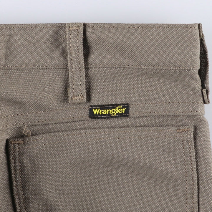 80s-90'S Wrangler Dress Jeans, Slacks, Made in USA, Men's, W33 equivalent, Vintage polyester gray type Vintage Second Hand