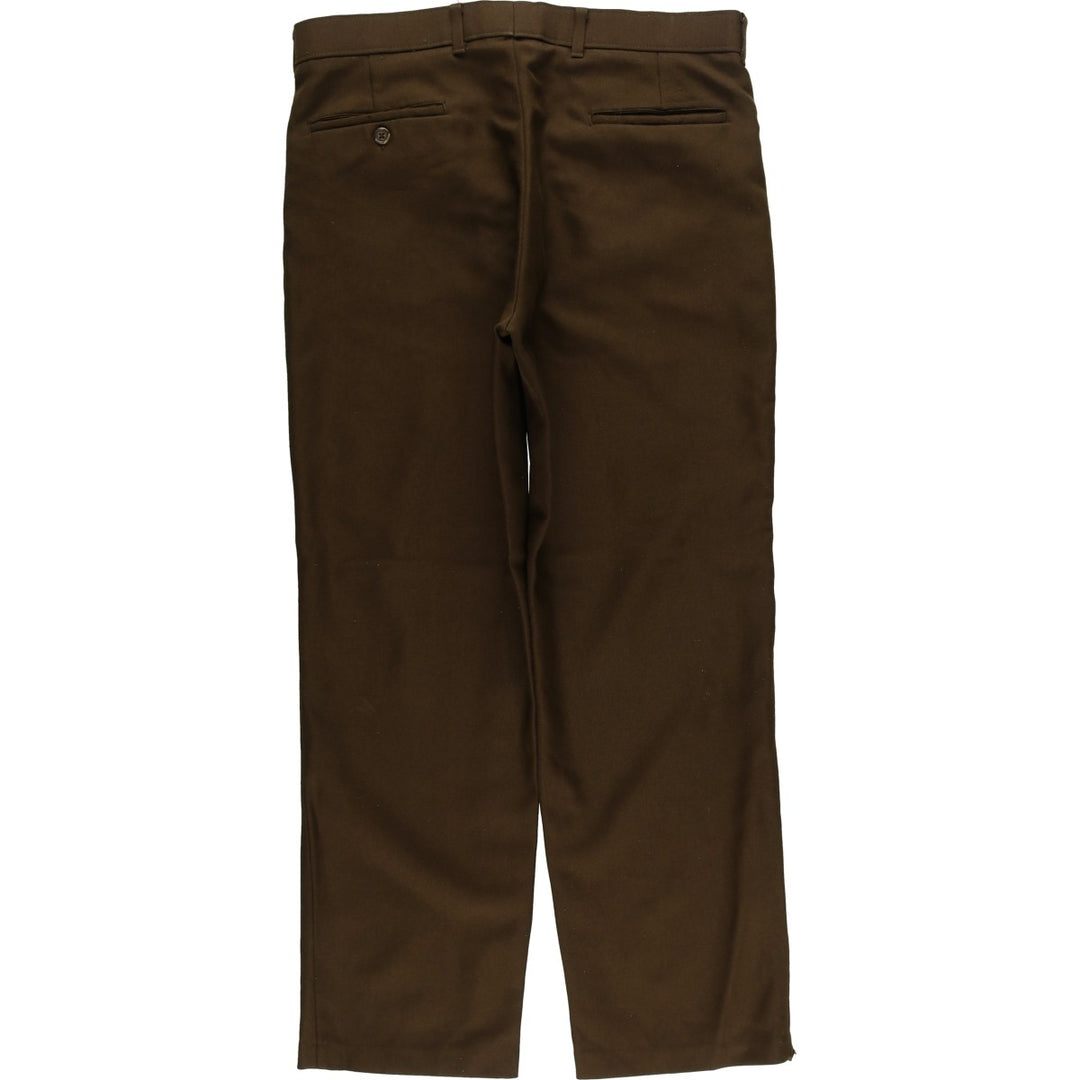 Vintage 1980'S Levi's Action Slacks Sta-Press flare pants, men's size 34. unclear brown type Vintage Second Hand