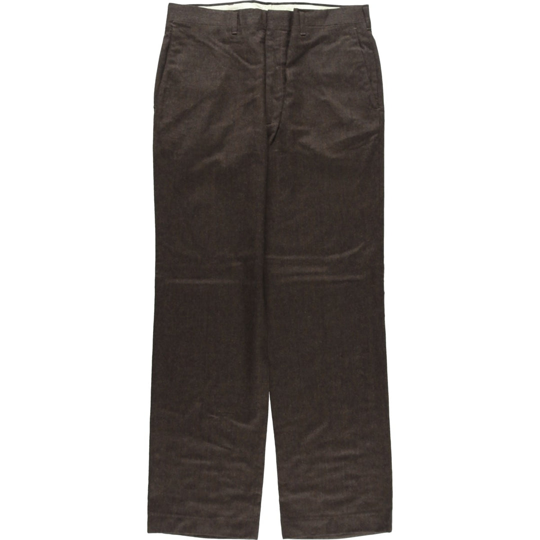 Vintage 70s-80'S Haggar Imperial Premium Edition wool pants and slacks, made in the USA, men's size W33. wool brown type Vintage Second Hand