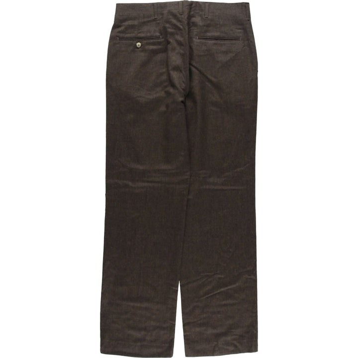Vintage 70s-80'S Haggar Imperial Premium Edition wool pants and slacks, made in the USA, men's size W33. wool brown type Vintage Second Hand