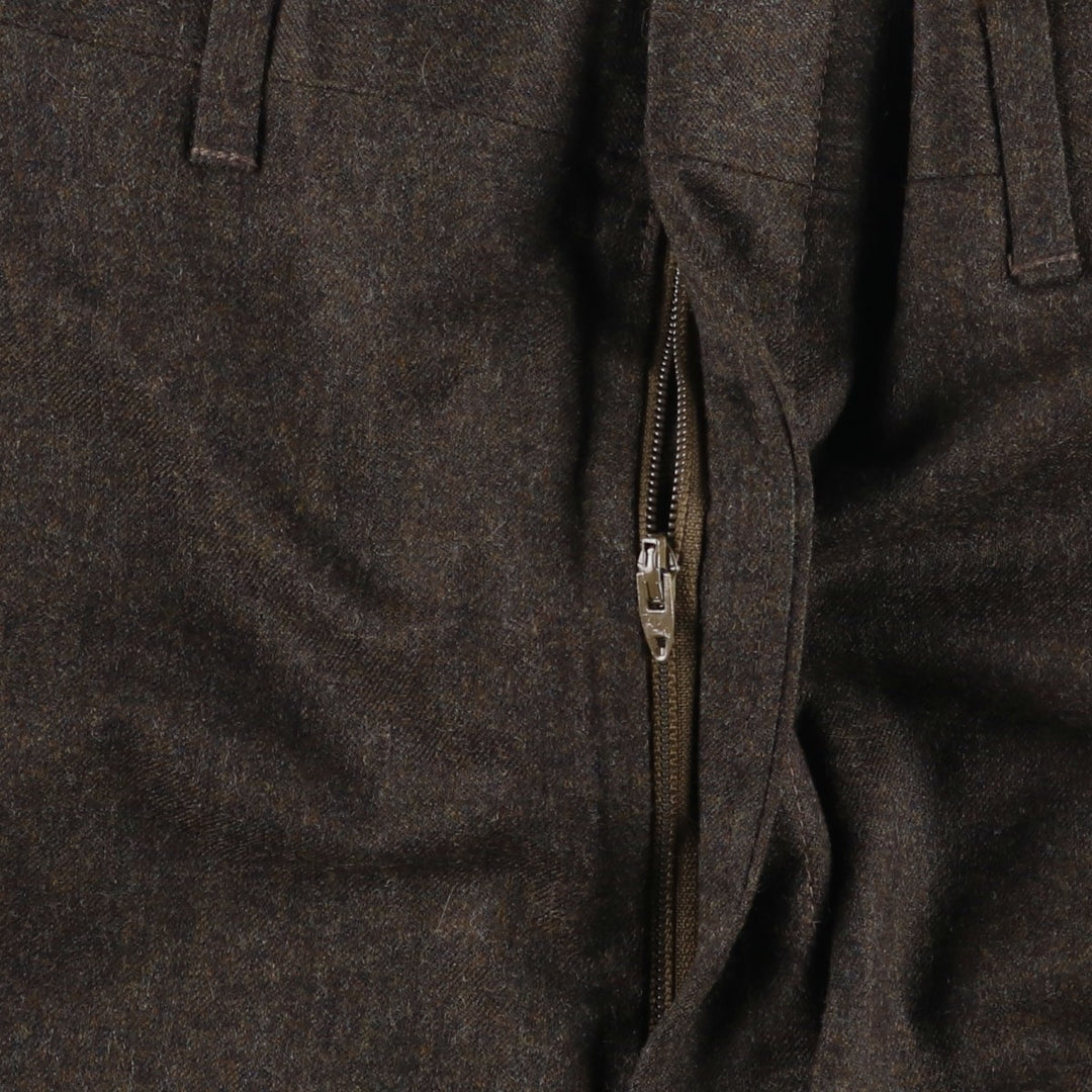 Vintage 70s-80'S Haggar Imperial Premium Edition wool pants and slacks, made in the USA, men's size W33. wool brown type Vintage Second Hand