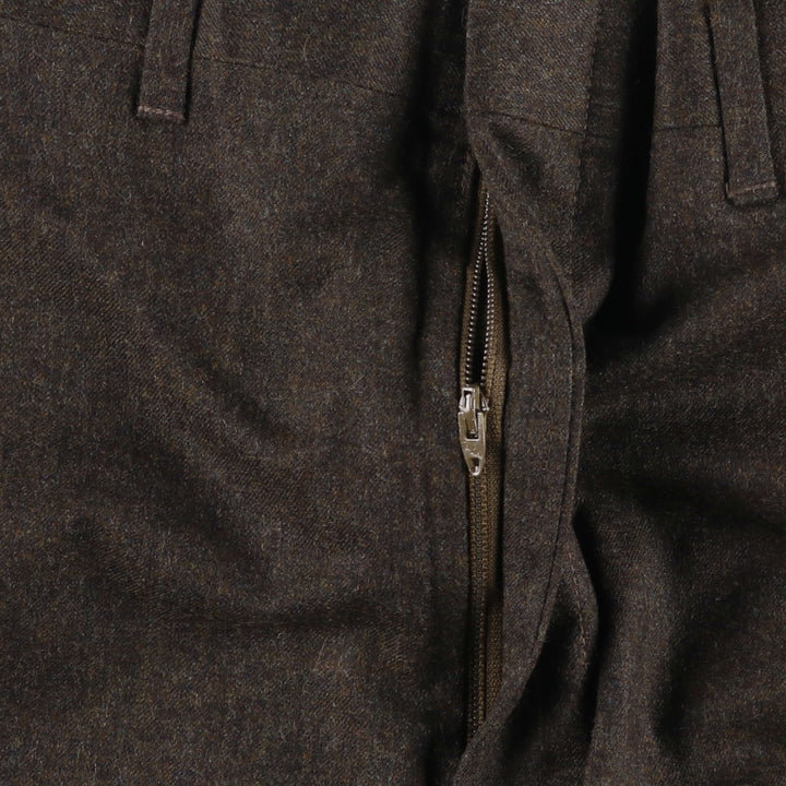 Vintage 70s-80'S Haggar Imperial Premium Edition wool pants and slacks, made in the USA, men's size W33. wool brown type Vintage Second Hand