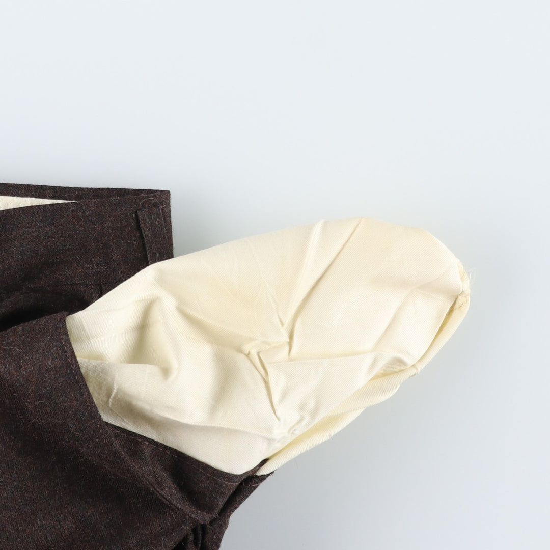 Vintage 70s-80'S Haggar Imperial Premium Edition wool pants and slacks, made in the USA, men's size W33. wool brown type Vintage Second Hand