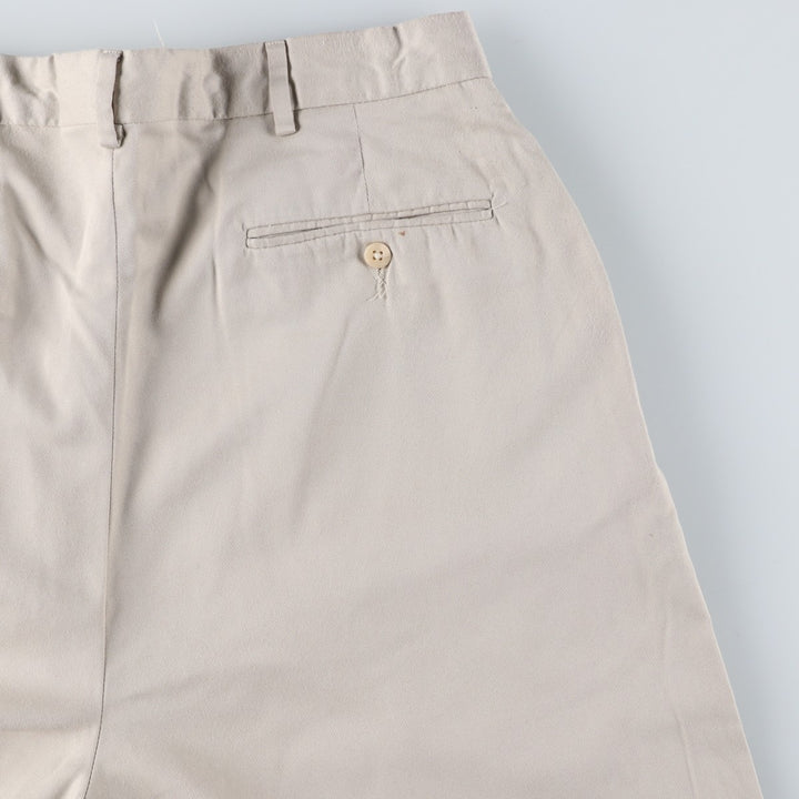 Ralph Lauren POLO GOLF two-pleat slacks, men's size W34 polyester Beige type Vintage Second Hand