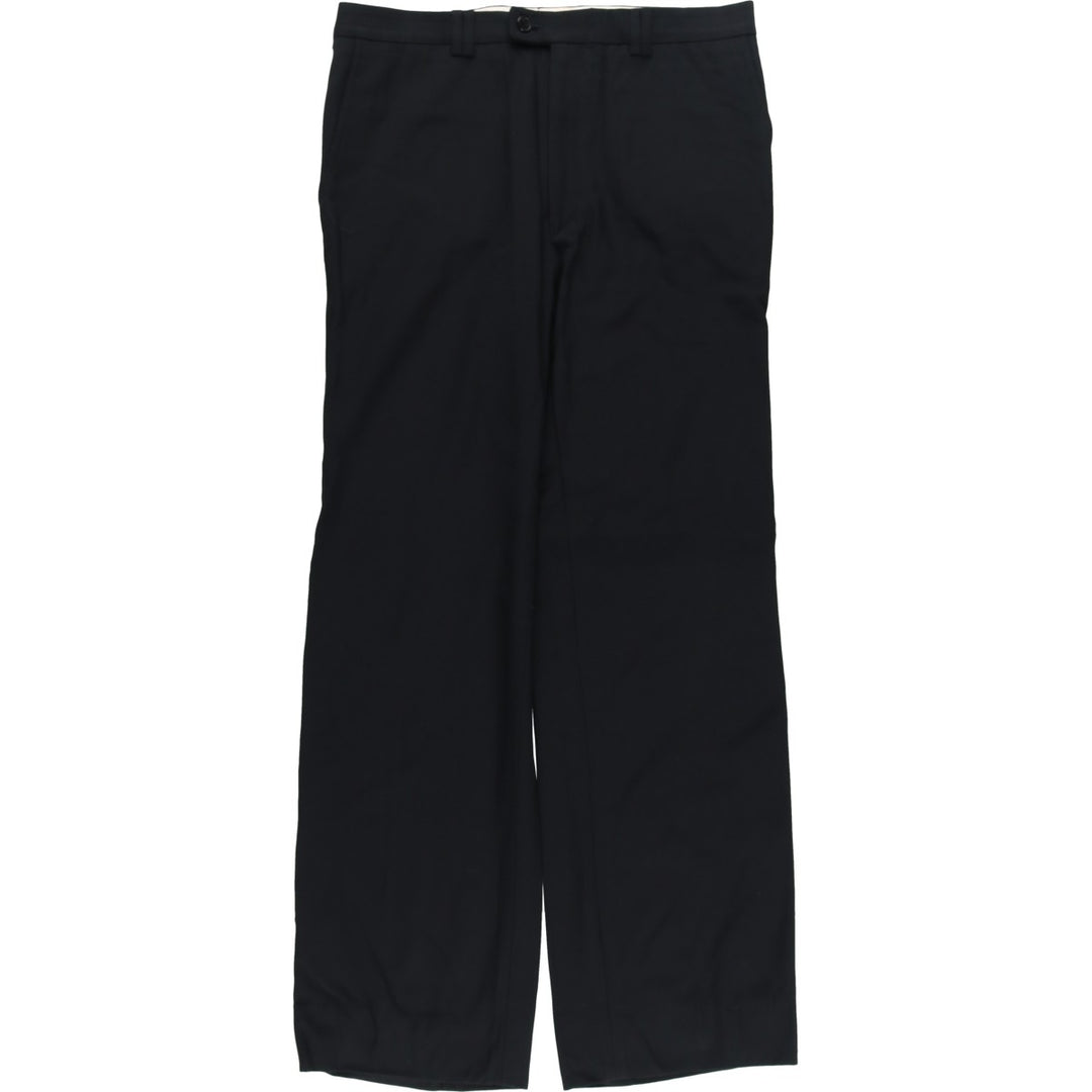 80s-90'S ZANELLA wool pants, made in Italy, men's size W33 wool black type Vintage Second Hand