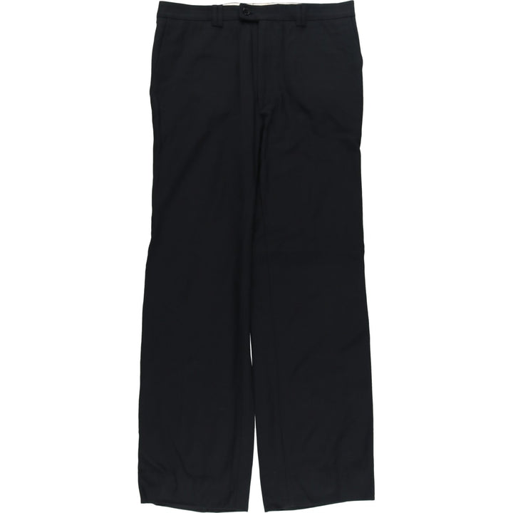 80s-90'S ZANELLA wool pants, made in Italy, men's size W33 wool black type Vintage Second Hand