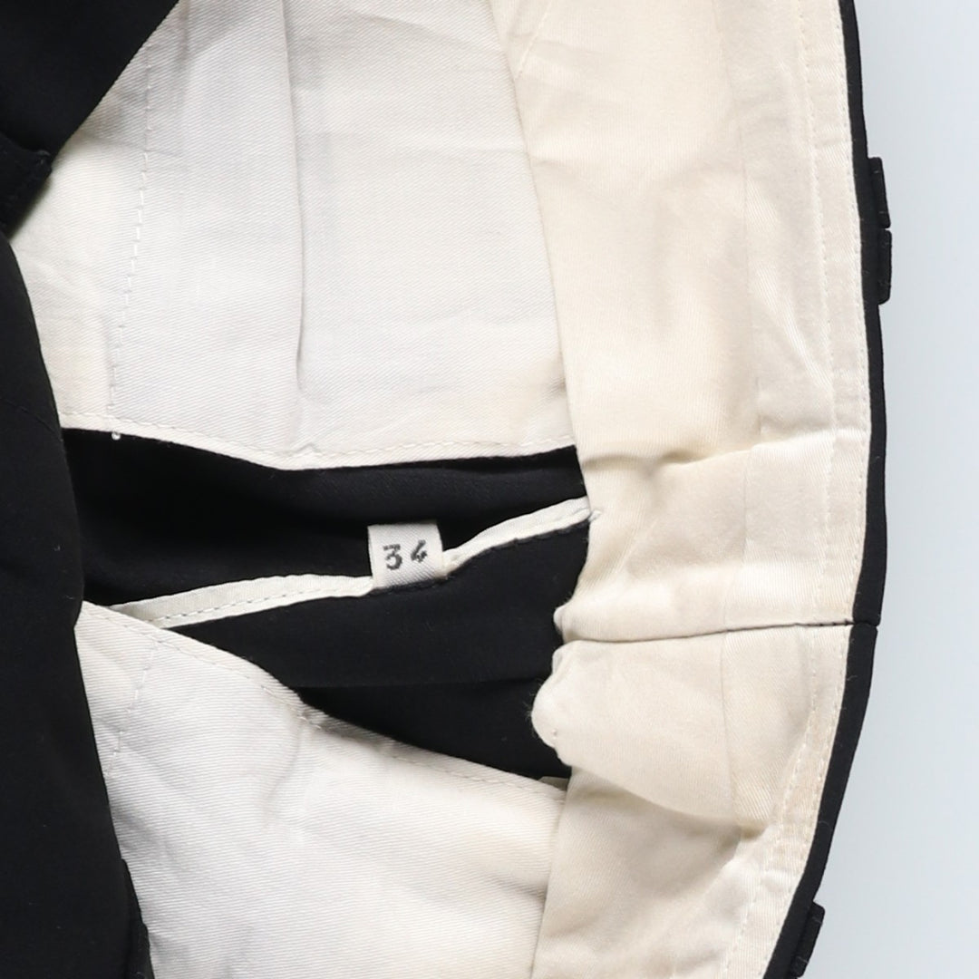 80s-90'S ZANELLA wool pants, made in Italy, men's size W33 wool black type Vintage Second Hand
