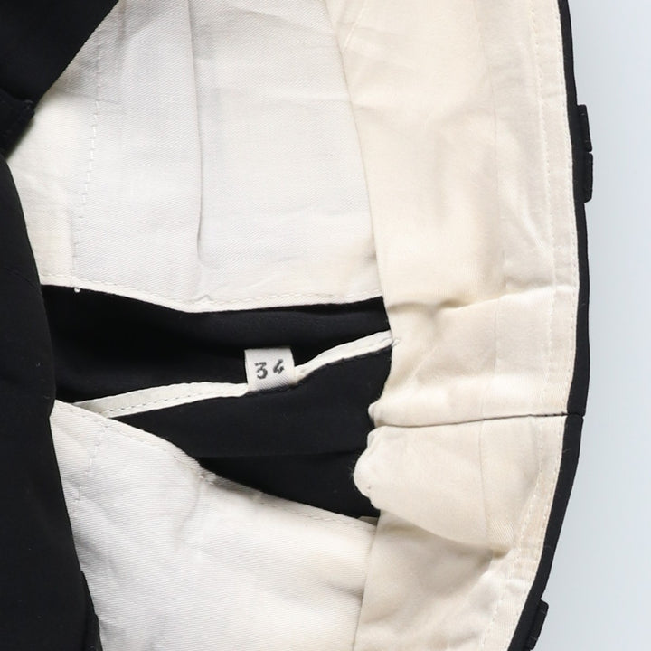 80s-90'S ZANELLA wool pants, made in Italy, men's size W33 wool black type Vintage Second Hand