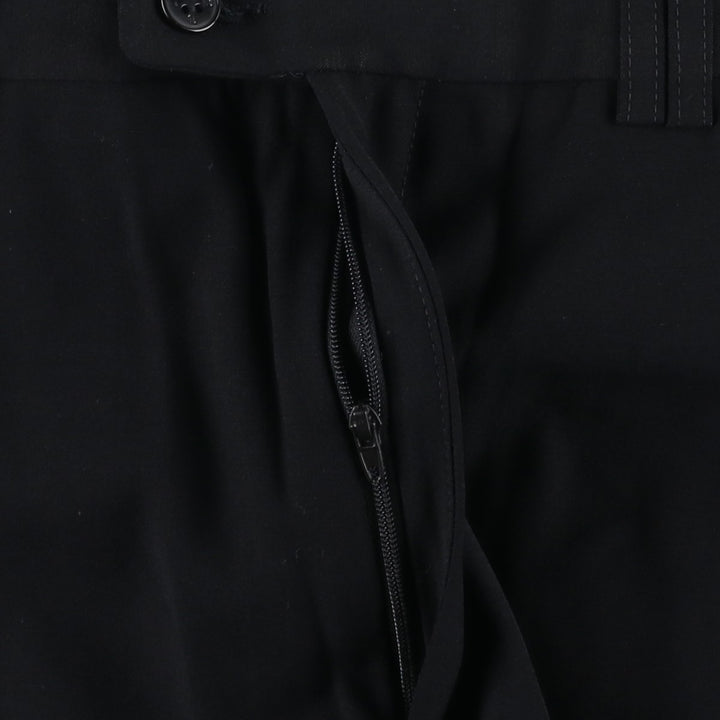 80s-90'S ZANELLA wool pants, made in Italy, men's size W33 wool black type Vintage Second Hand
