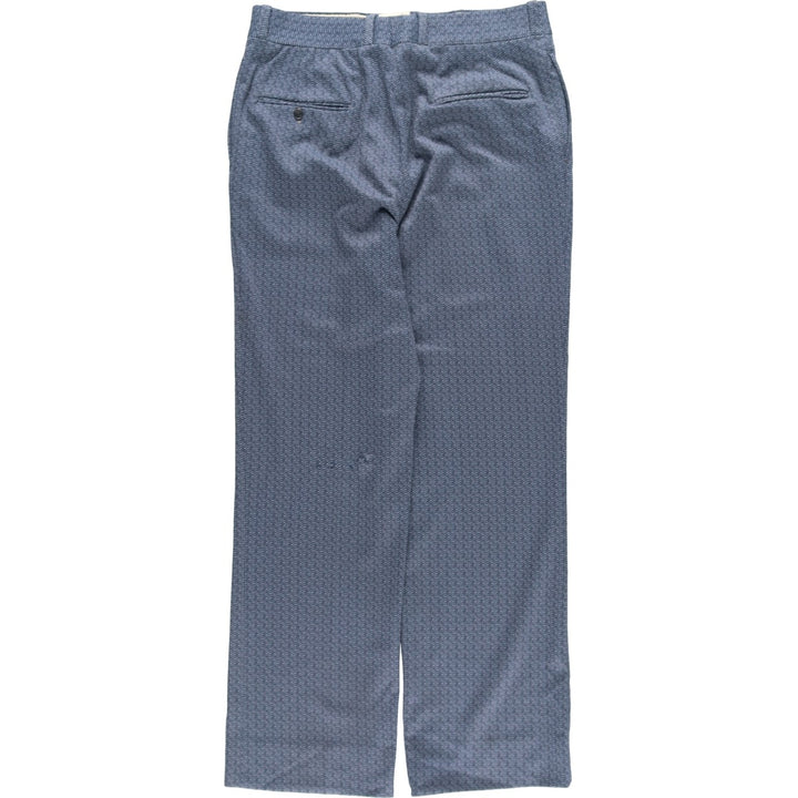 Vintage 70s-80'S Chevron Pattern Men's Slacks, Size W33 unclear navy blue type Vintage Second Hand