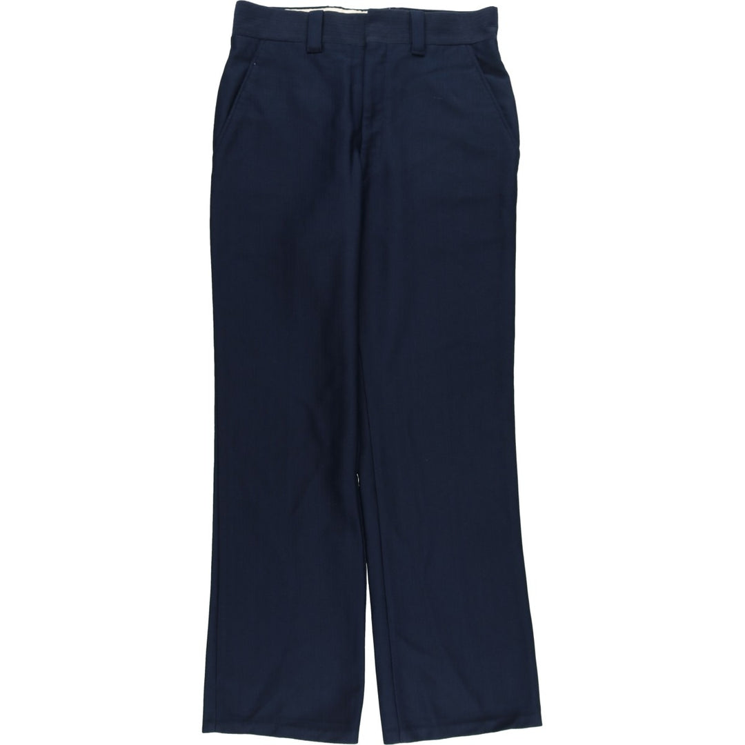 Vintage 70s-80'S Men's Slacks, Size W30 unclear navy blue type Vintage Second Hand