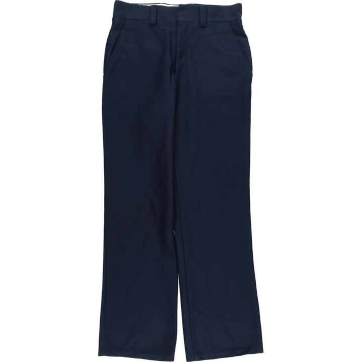 Vintage 70s-80'S Men's Slacks, Size W30 unclear navy blue type Vintage Second Hand
