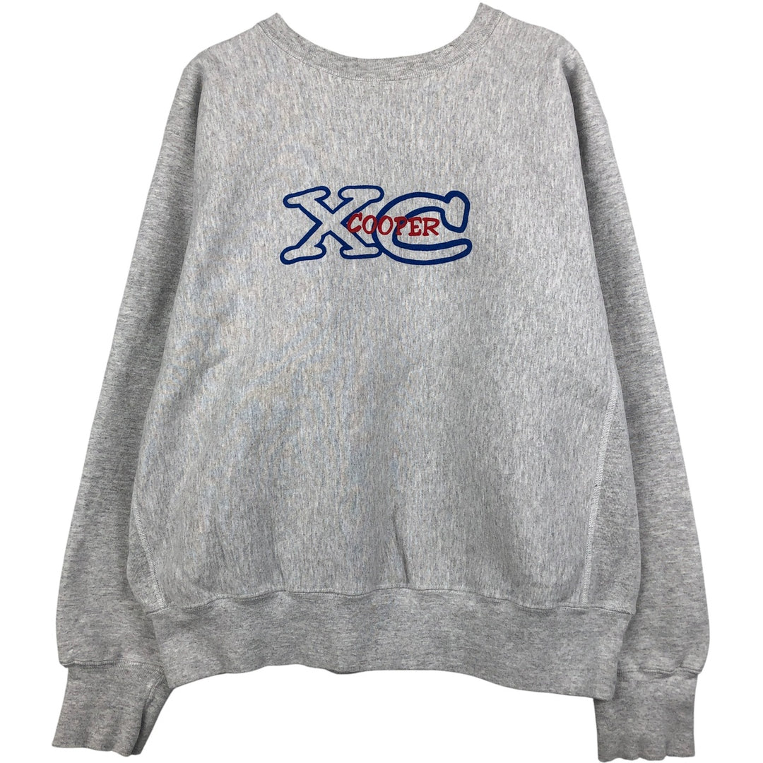 EAGLE Print Sweatshirt, Made in USA, Men's Size L cotton gray type Vintage Second Hand