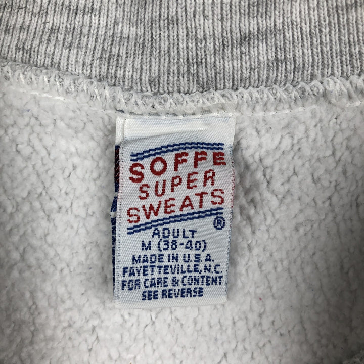 Vintage 90'S SOFFE sweatshirt, made in the USA, size M, men's cotton gray type Vintage Second Hand