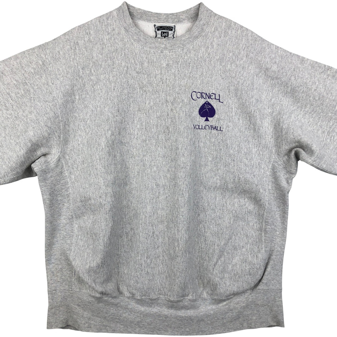 Vintage 90'S Lee printed sweatshirt, made in the USA, men's size XL cotton gray type Vintage Second Hand