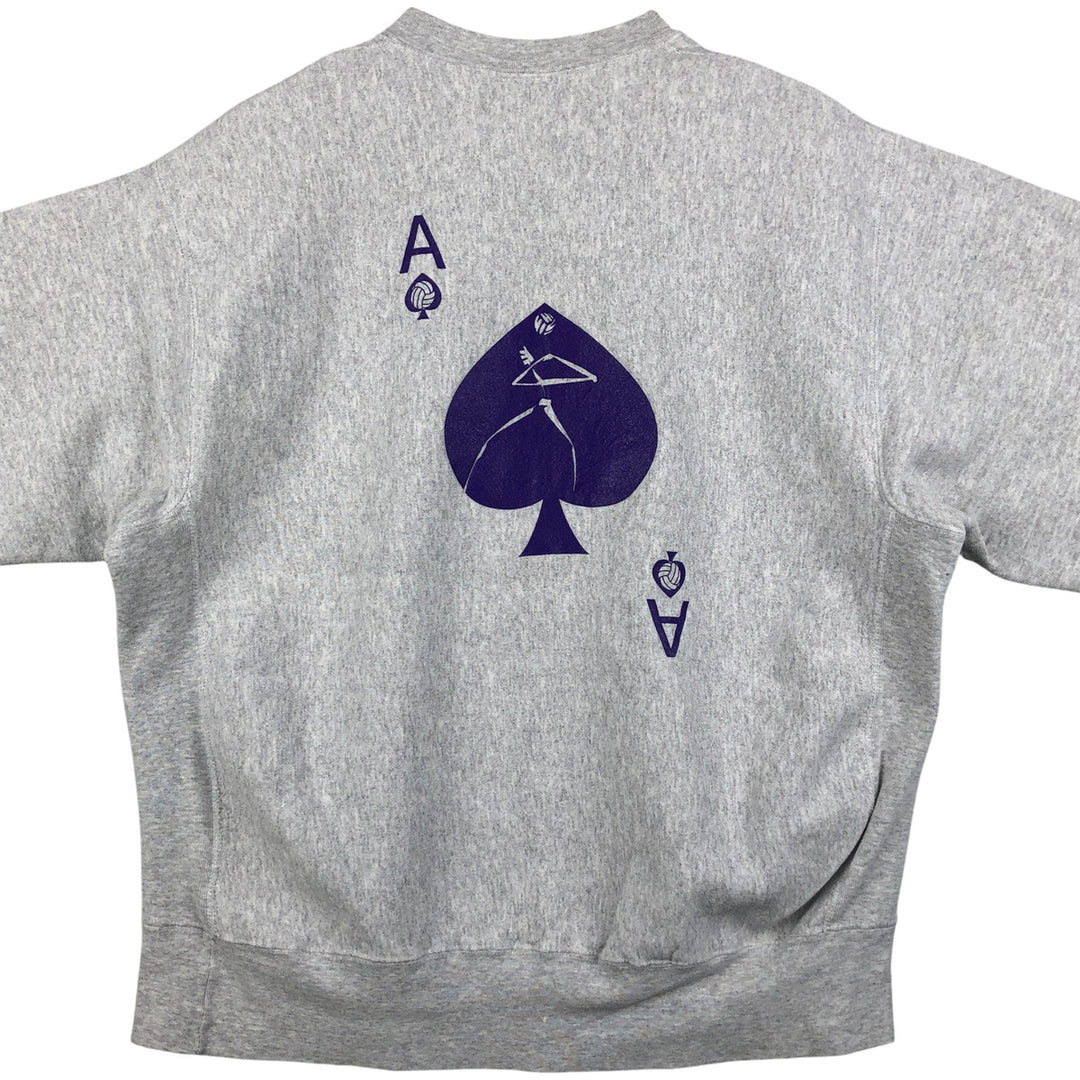 Vintage 90'S Lee printed sweatshirt, made in the USA, men's size XL cotton gray type Vintage Second Hand