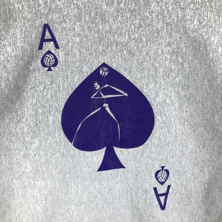 Vintage 90'S Lee printed sweatshirt, made in the USA, men's size XL cotton gray type Vintage Second Hand