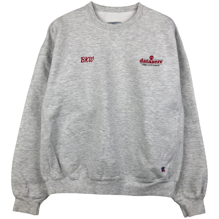 Vintage 90'S Russell PRO COTTON printed sweatshirt, Made in USA, Men's XL cotton gray type Vintage Second Hand
