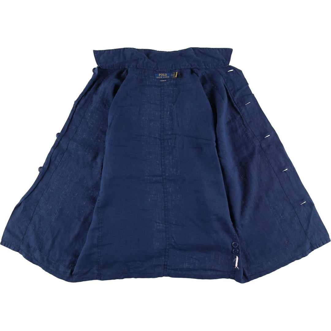 Ralph Lauren POLO RALPH LAUREN shirt jacket, men's size S unclear navy blue type Vintage Second Hand