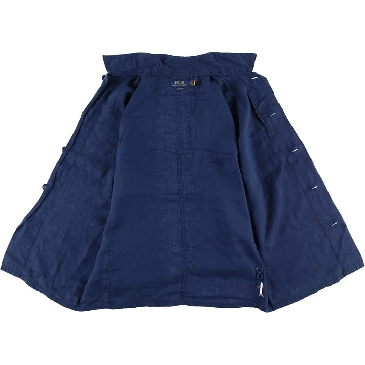 Ralph Lauren POLO RALPH LAUREN shirt jacket, men's size S unclear navy blue type Vintage Second Hand