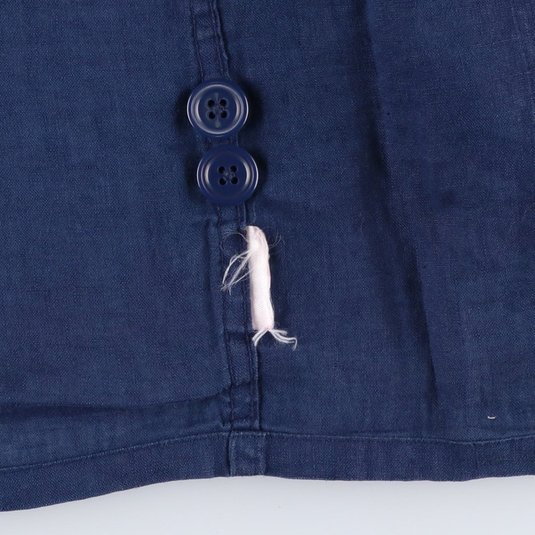 Ralph Lauren POLO RALPH LAUREN shirt jacket, men's size S unclear navy blue type Vintage Second Hand