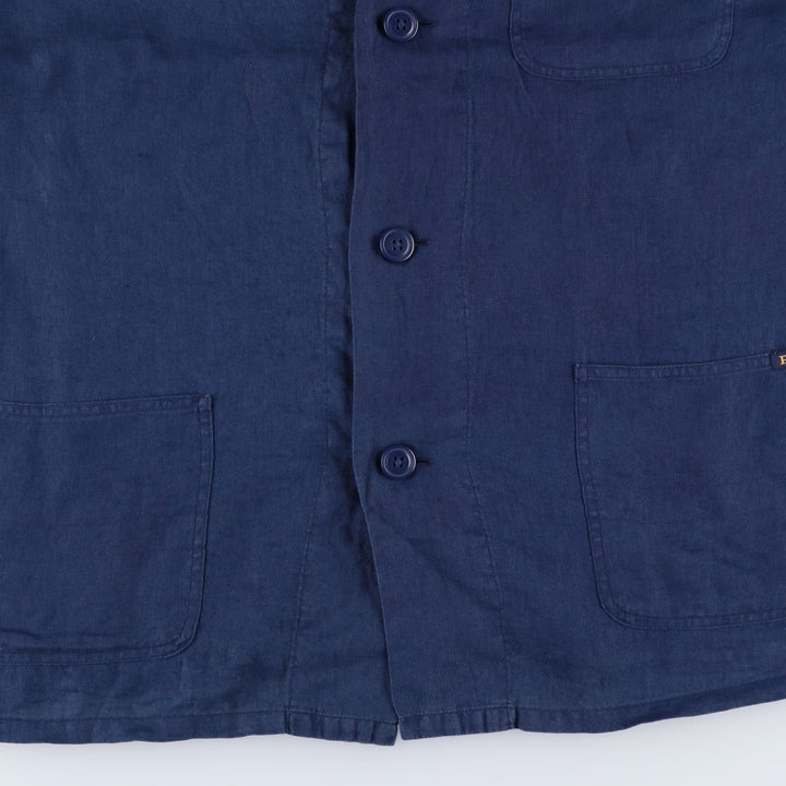 Ralph Lauren POLO RALPH LAUREN shirt jacket, men's size S unclear navy blue type Vintage Second Hand