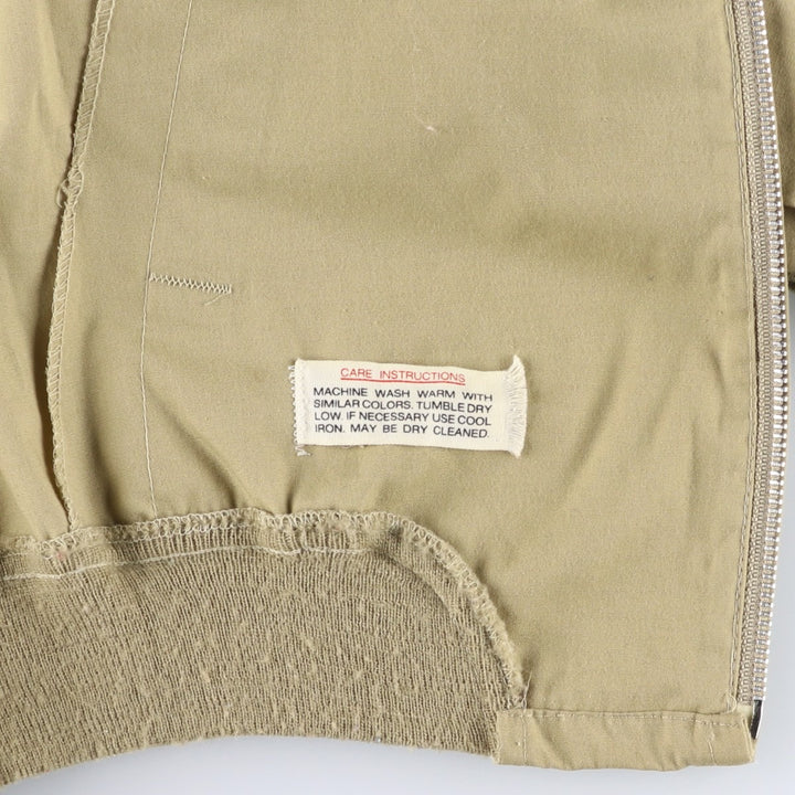 Vintage 1980'S Sears Braggin' Dragon Blouson, Men's Size Medium polyester Beige type Vintage Second Hand