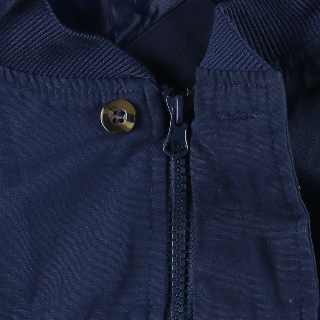 90s~00'S HABAND Derby Jacket Cup Shoulder Jacket Men's L size polyester Navy blue Vintage Second Hand
