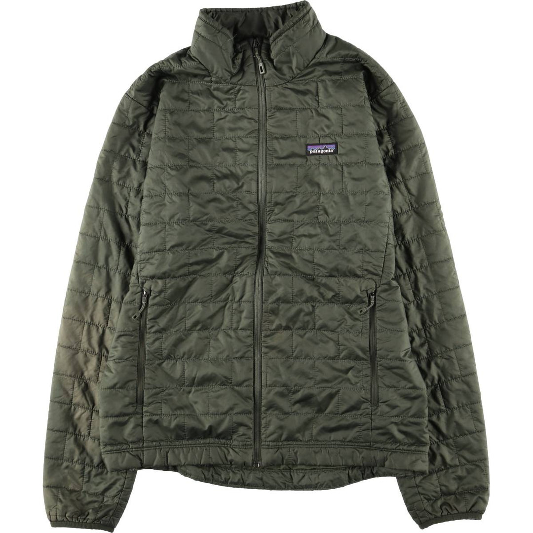 Patagonia Nano Puff Jacket 84212FA20, Men's Medium Size recycled polyester Khaki type Vintage Second Hand