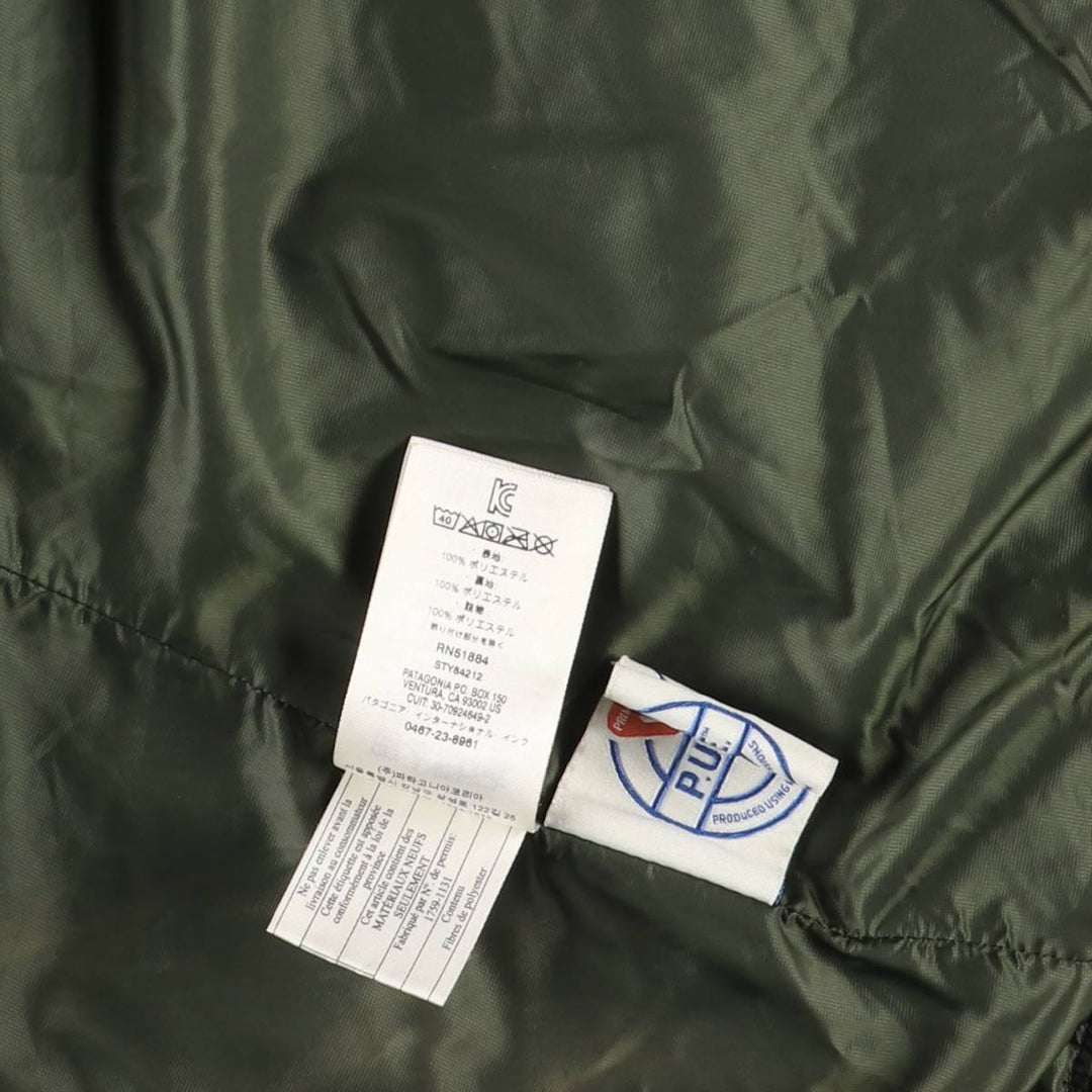Patagonia Nano Puff Jacket 84212FA20, Men's Medium Size recycled polyester Khaki type Vintage Second Hand