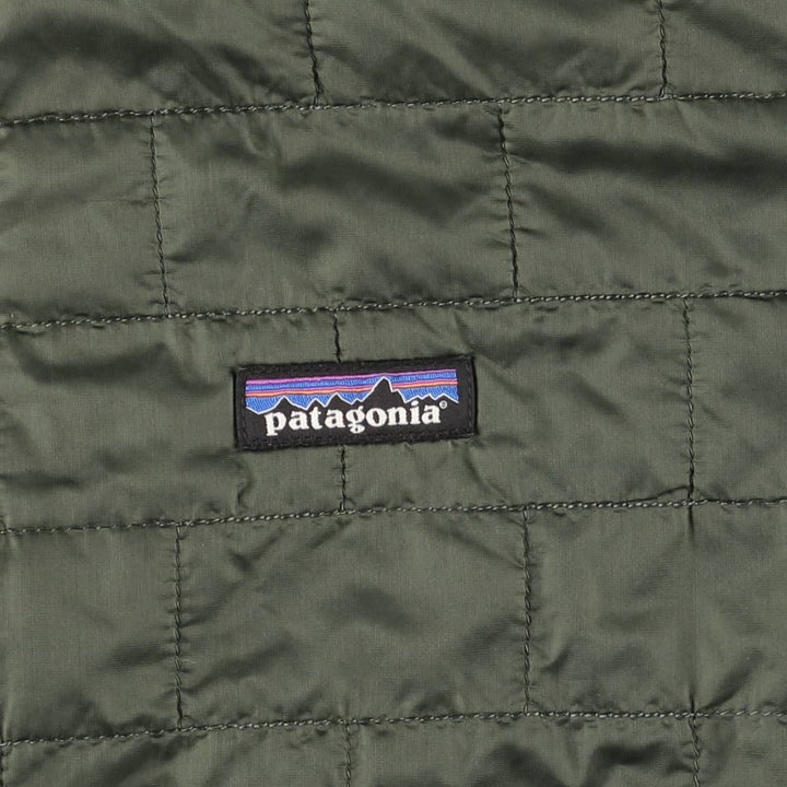 Patagonia Nano Puff Jacket 84212FA20, Men's Medium Size recycled polyester Khaki type Vintage Second Hand