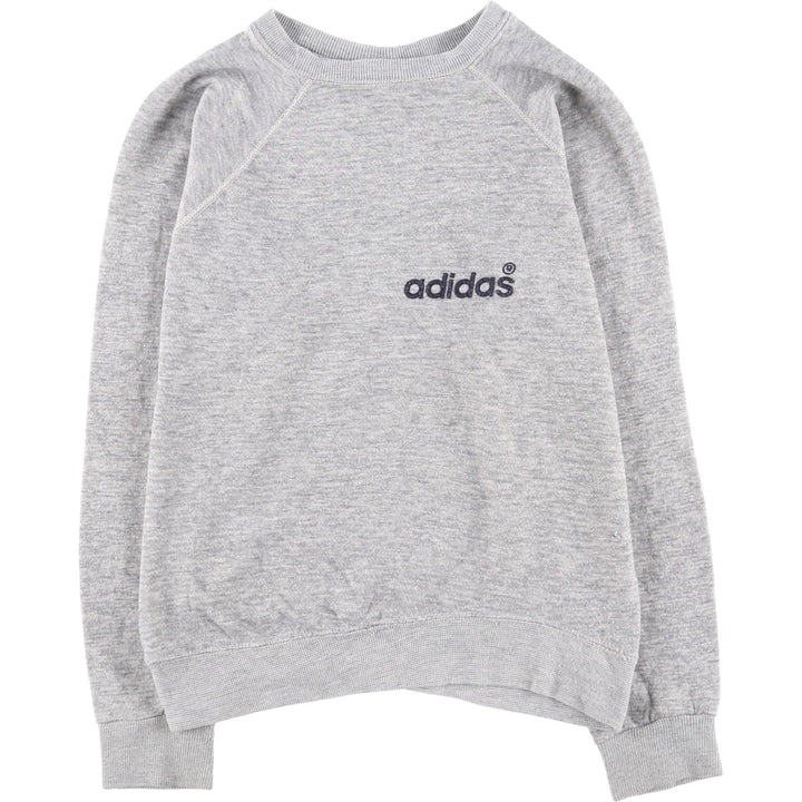 Vintage 1980'S Adidas logo sweatshirt, Made in USA, Men's Size Medium acrylic gray type Vintage Second Hand