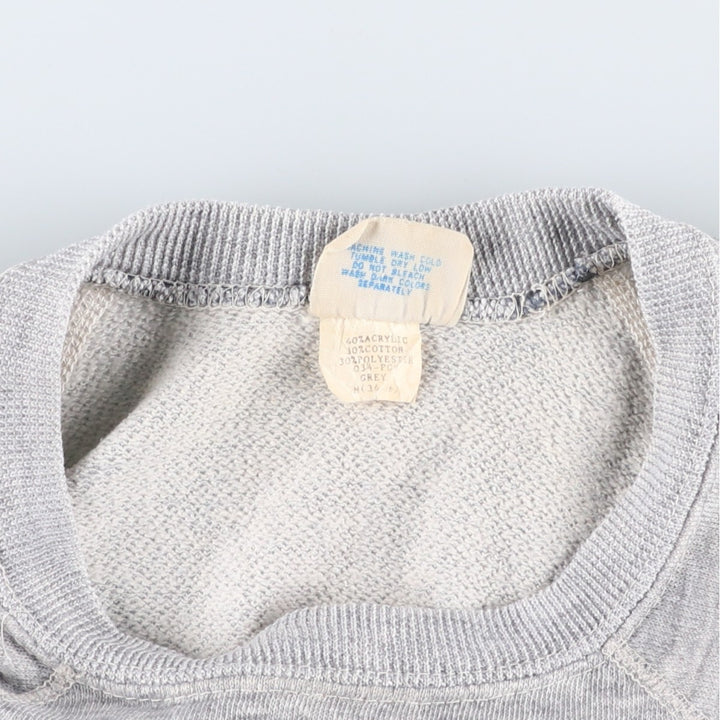 Vintage 1980'S Adidas logo sweatshirt, Made in USA, Men's Size Medium acrylic gray type Vintage Second Hand