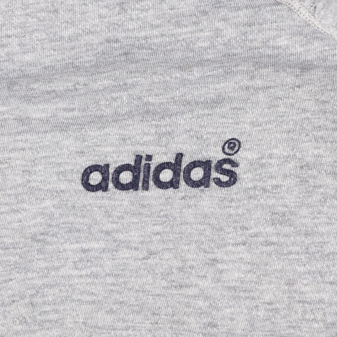 Vintage 1980'S Adidas logo sweatshirt, Made in USA, Men's Size Medium acrylic gray type Vintage Second Hand
