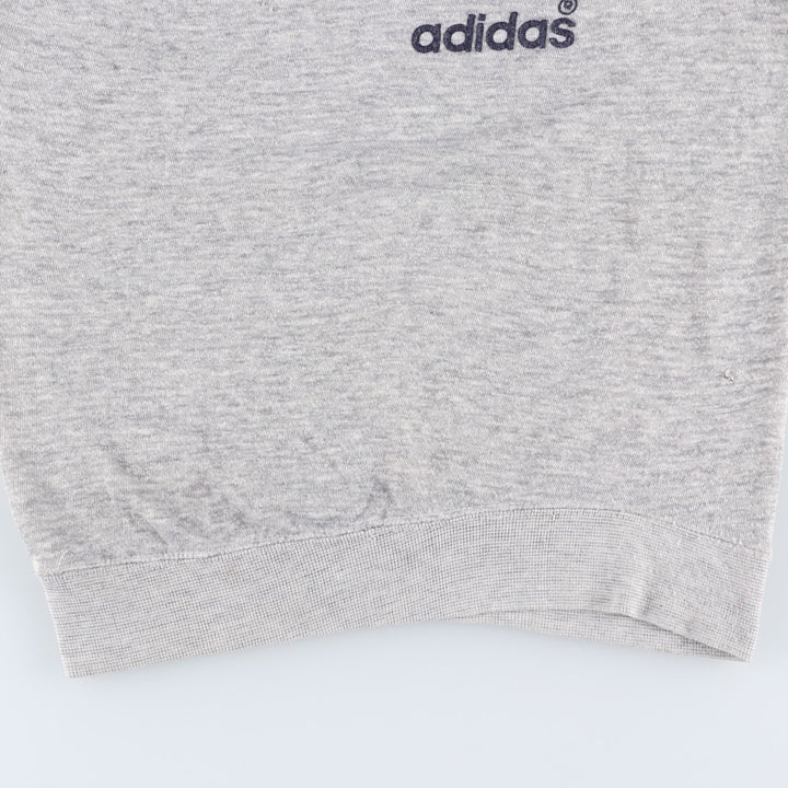 Vintage 1980'S Adidas logo sweatshirt, Made in USA, Men's Size Medium acrylic gray type Vintage Second Hand