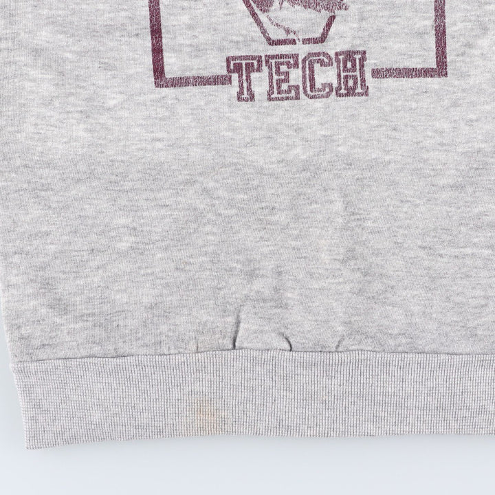Vintage college sweatshirt, made in the USA, size small, women's acrylic gray type Vintage Second Hand