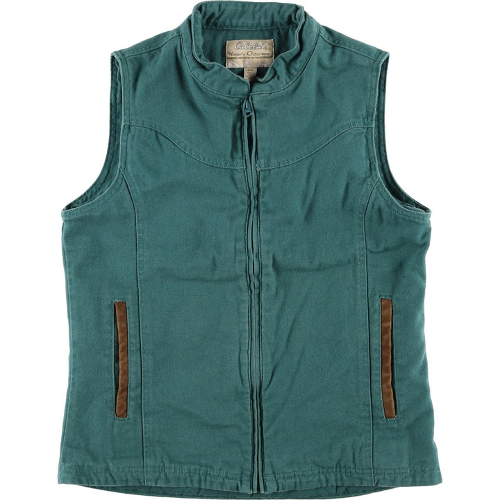 Cabelas Padded Duck Vest, Women's Size Medium cotton green type Vintage Second Hand
