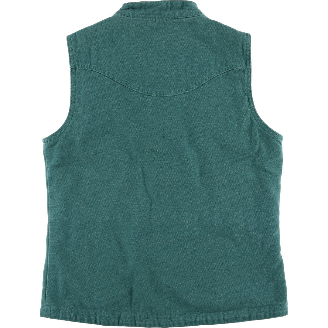 Cabelas Padded Duck Vest, Women's Size Medium cotton green type Vintage Second Hand