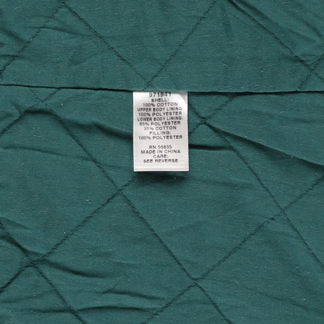 Cabelas Padded Duck Vest, Women's Size Medium cotton green type Vintage Second Hand