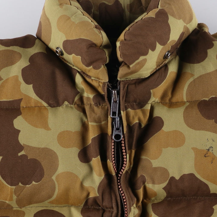 BROWNING Camouflage Pattern Down Jacket, Men's Size L unclear brown type Vintage Second Hand